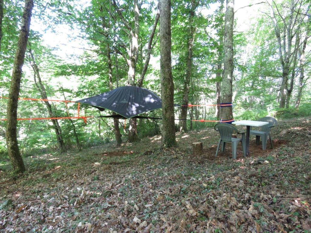 Tente Suspendue Au Coeur De La Foret Sainte-Croix-Volvestre Extérieur photo